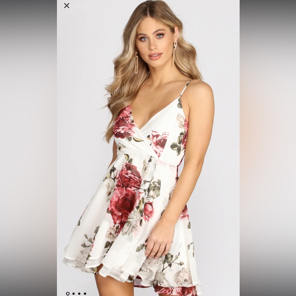 Windsor fairy tail florals chiffon skater dress